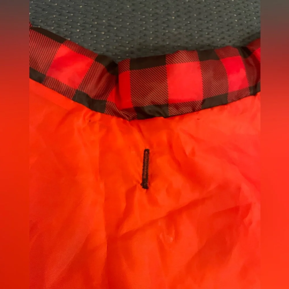 Plaid Dog Coat & NWT Rope Toy | Red Black Buffalo Check | Lightweight Jacket